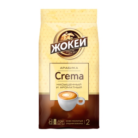 Кофе Жокей Crema ср Обжар 2 Молотый 230гр стаб/б Кофе Жокей Crema ср Обжар 2 Молотый 230гр стаб/б