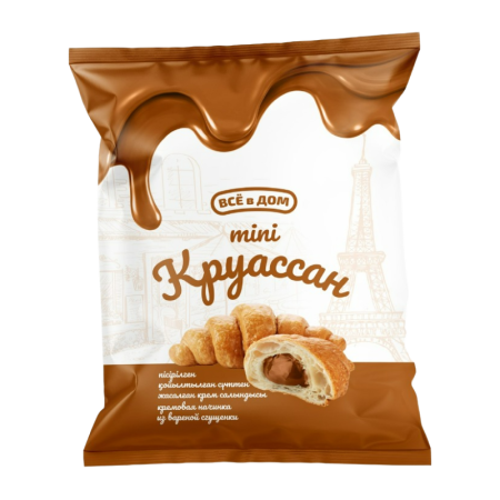 Круассаны Mini Все в Дом с Кремовой Нач из Вареной Сгущенки 180гр