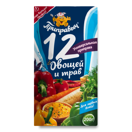 Приправа Универсальная 12 Овощей и Трав Приправыч м/у 200г