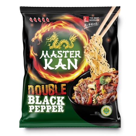 Лапша Master Kan Double Black Pepper 85гр фл/п