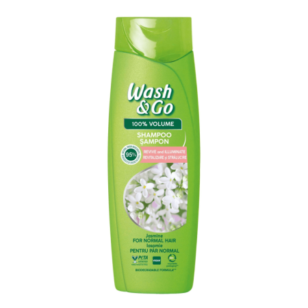 Шампунь wash&go д/нормальных Волос Жасмин 180мл фл