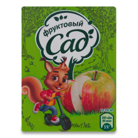 Нектар Осветленный Для Детей от 3лет Яблоко Фруктовый Сад т/п 0.2л