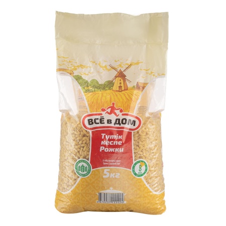 Макароны Все в Дом Рожки 5кг п/п