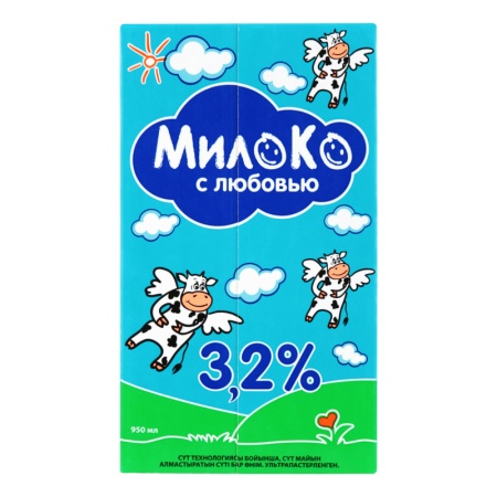 Продукт Молокосодержащий 3.2% Ультрапастеризованный Милоко т/п 950мл