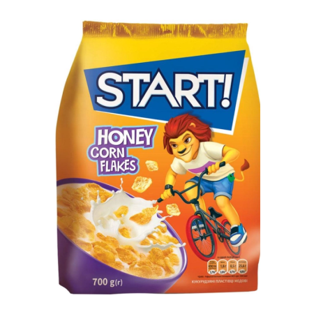 Хлопья Кукурузные start! Медовые 700гр Пэт