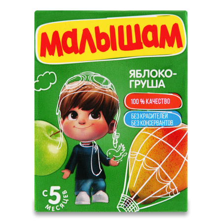 Сок Фрутоняня Малышам яблоко/груша с 5мес 0,2л т/п
