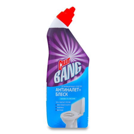 ср-во Дезинф Cillit Bang антинал+блеск д/туал Свеж Океана фл