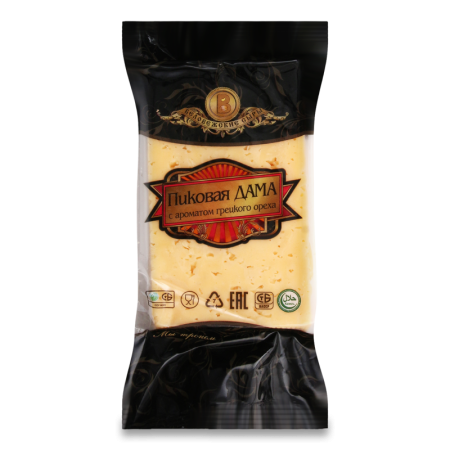 Сыр Беловежский Пиковая Дама 45% 200гр