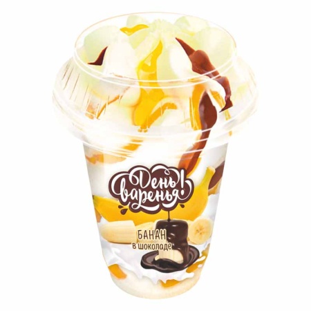 Мороженое Десерт День Варенья Банан с Шоколадом 180гр