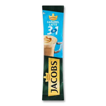 Напиток Кофейный Растворимый 3в1 Caramel Latte Jacobs м/у 12.3г