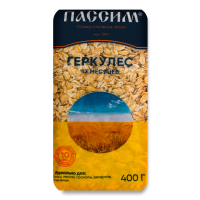 Хлопья Овсяные Геркулес 12 Месяцев Пассим м/у 400г Хлопья Овсяные Геркулес 12 Месяцев Пассим м/у 400г
