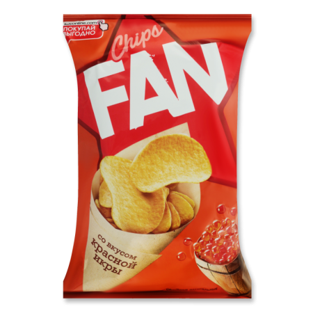 Чипсы Сибирский Берег Fan Красная Икра 65гр п/п