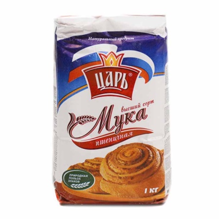 Мука Царь Пшеничная в/с 1кг