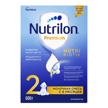Смесь Nutrilon Молочная 2 с 6мес 600гр Кор