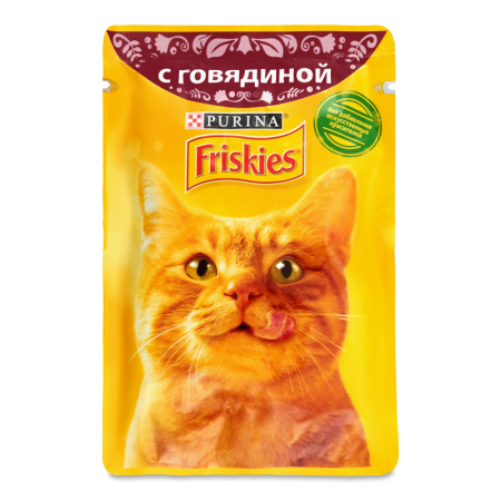Корм Friskies д/кошек с Гов Желе 85гр д/п