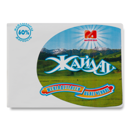 Спред 60% растительно-сливочный Жайлау масло-дел м/у 180г Спред 60% растительно-сливочный Жайлау масло-дел м/у 180г