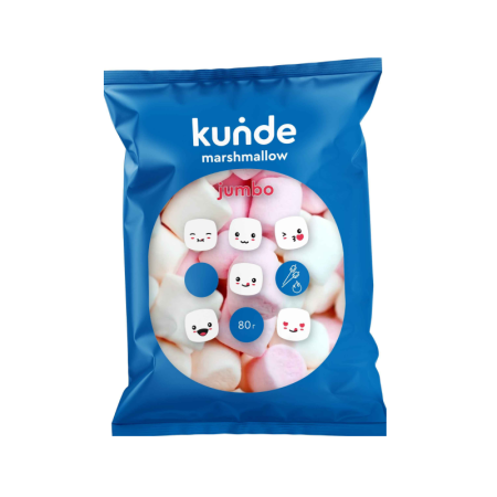 Конфеты Kunde Jumbo Маршмеллоу 80гр п/п