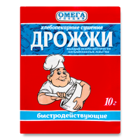 Дрожжи Хлебопекарные Сушеные Быстродействующие Омега Специи м/у 10г Дрожжи Хлебопекарные Сушеные Быстродействующие Омега Специи м/у 10г