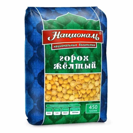 Горох Колотый Националь Желтый тм 450гр Полипропилен