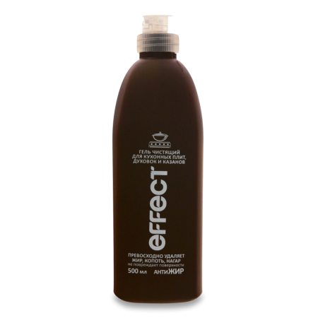 Гель Чистящий Для Кухонных плит, духовок, Казанов Антижир Effect 500мл