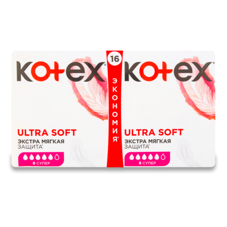 Прокладки Kotex Ultra Super 16шт гр/у