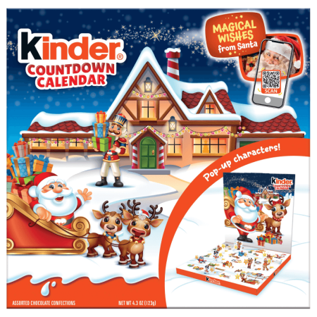 Набор Подарочный Kinder Новогодний Календарь 123гр Кор