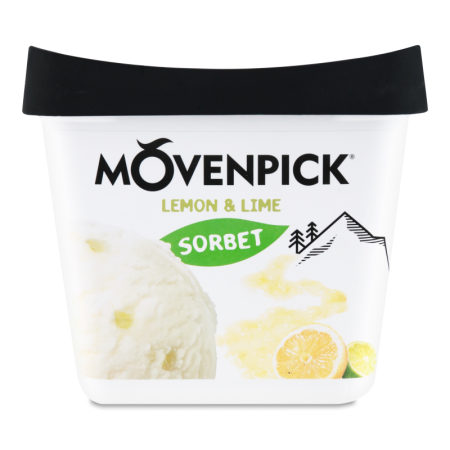Лед Фруктовый lemon&lime Sorbet Movenpick Ведро 540г