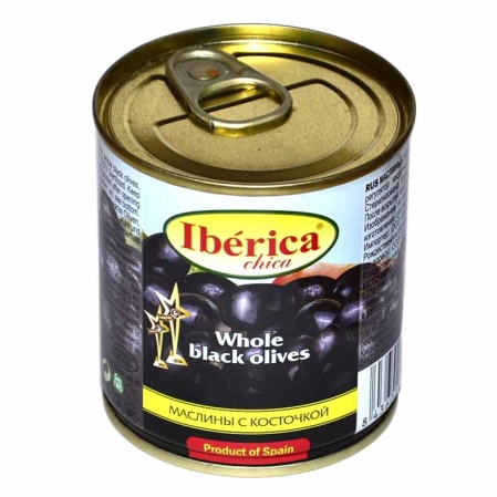 Маслины Iberica Chica Черн с/к 200гр ж/б Ключ Маслины Iberica Chica Черн с/к 200гр ж/б Ключ