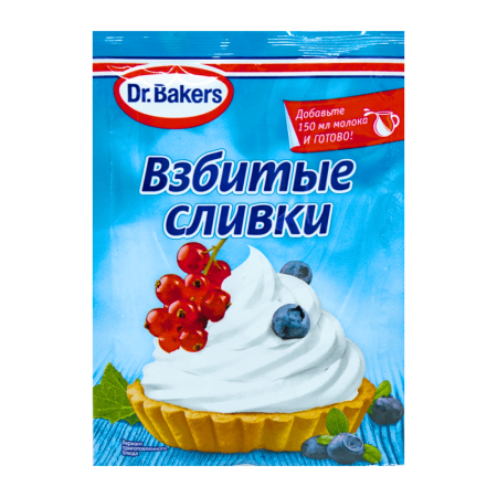 Сливки Взбитые dr Bakers 48гр Саше