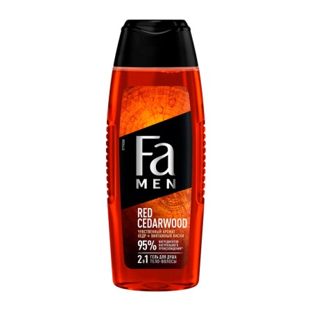 Гель д/душа fa Men Red Cedarwood 2в1 кедр+винтажный Виски 250мл фл