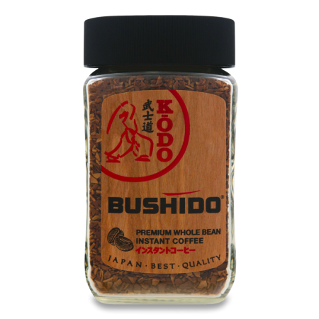 Кофе молотый+натуральный Растворимый Сублимированный Kodo Bushido с/б 95г