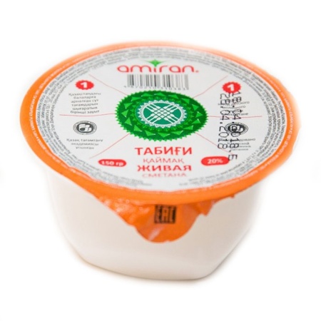 Сметана Amiran Immunivit 20% 150гр Стак