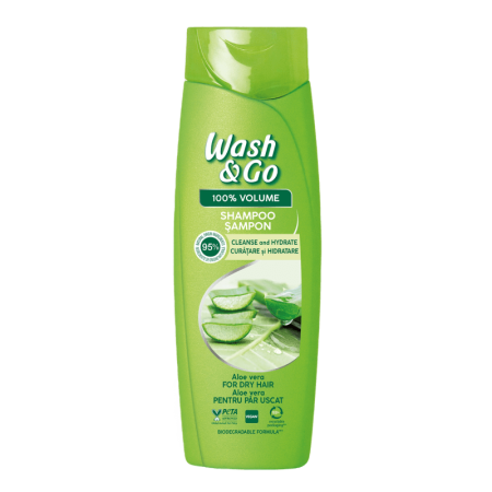 Шампунь wash&go Алоэ Вера д/сухих Волос 180мл фл Шампунь wash&go Алоэ Вера д/сухих Волос 180мл фл