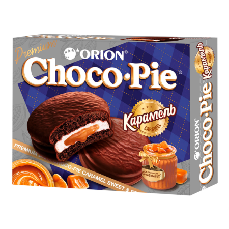 Бисквит Orion Choco Pie Карамель 12шт 360гр Кор