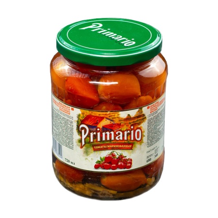 Томаты Primario Маринованные 700гр с/б