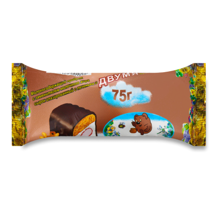 Сырок Глазированный 23% с Печеньем и Двумя Начинками Сгущенка и крем-брюле Вердовский Молочный Завод м/у 75г