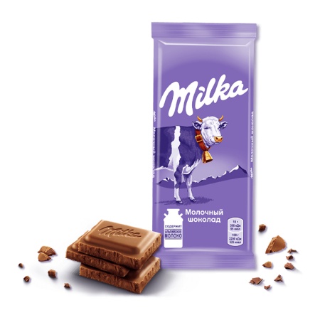 Шоколад Milka Мол 85гр Кнврт