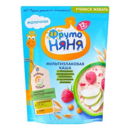 Каша Фрутоняня Мультизлаковая бан/кук/клубн +12м 200гр стаб/б
