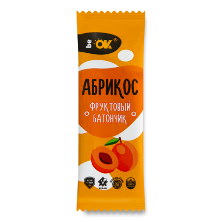 Батончик Фруктовый Абрикос be ok м/у 30г