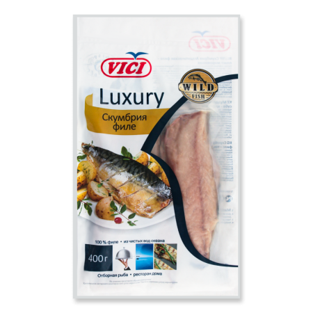 Скумбрия Филе Мороженая Luxury Vici м/у 400г