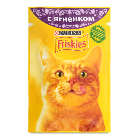Корм Влажный Для Взрослых Кошек с Ягненком Friskies м/у 85г