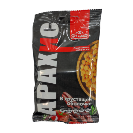 Арахис Всё в Дом в Хрустящей Корочке Охотничьи Колбаски 50гр фл/п