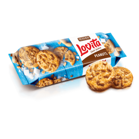 Печенье Roshen Lovita Арахис 150гр фл/п