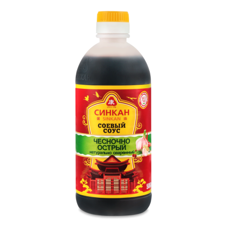 Соус Соевый чесночно-острый Синкан п/бут 500мл