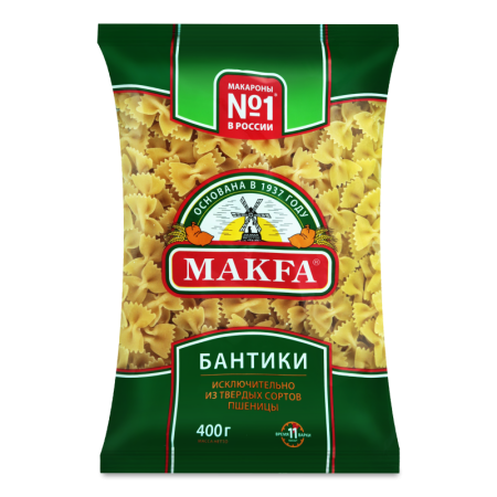 Макароны Makfa Бантики 400гр п/п