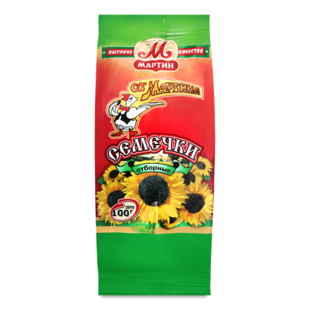 Семечки Черные Отборные Обжаренные от Мартина м/у 100г