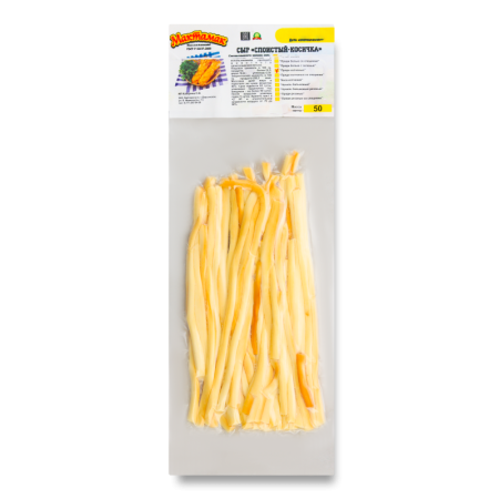 Сыр 45% Копченый слоистый-косичка Мактамак м/у 50г