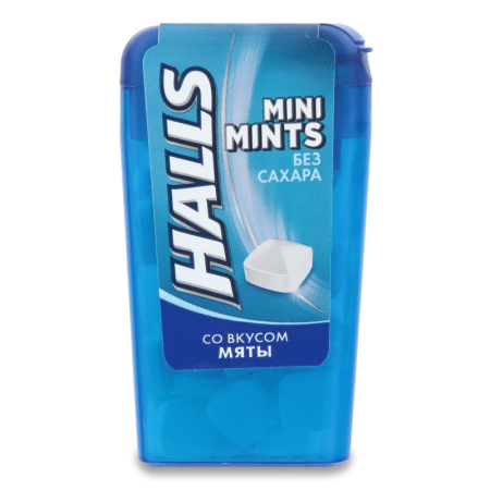 Конфеты Без Сахара со Вкусом Мяты Mini Mints Halls п/у 12.5г