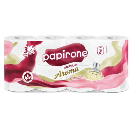 Туалетная Бумага Papirone Aroma 8шт гр/у
