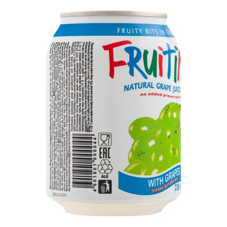 Напиток Fruiting с Целыми Виноградинами 0,238л ж/б